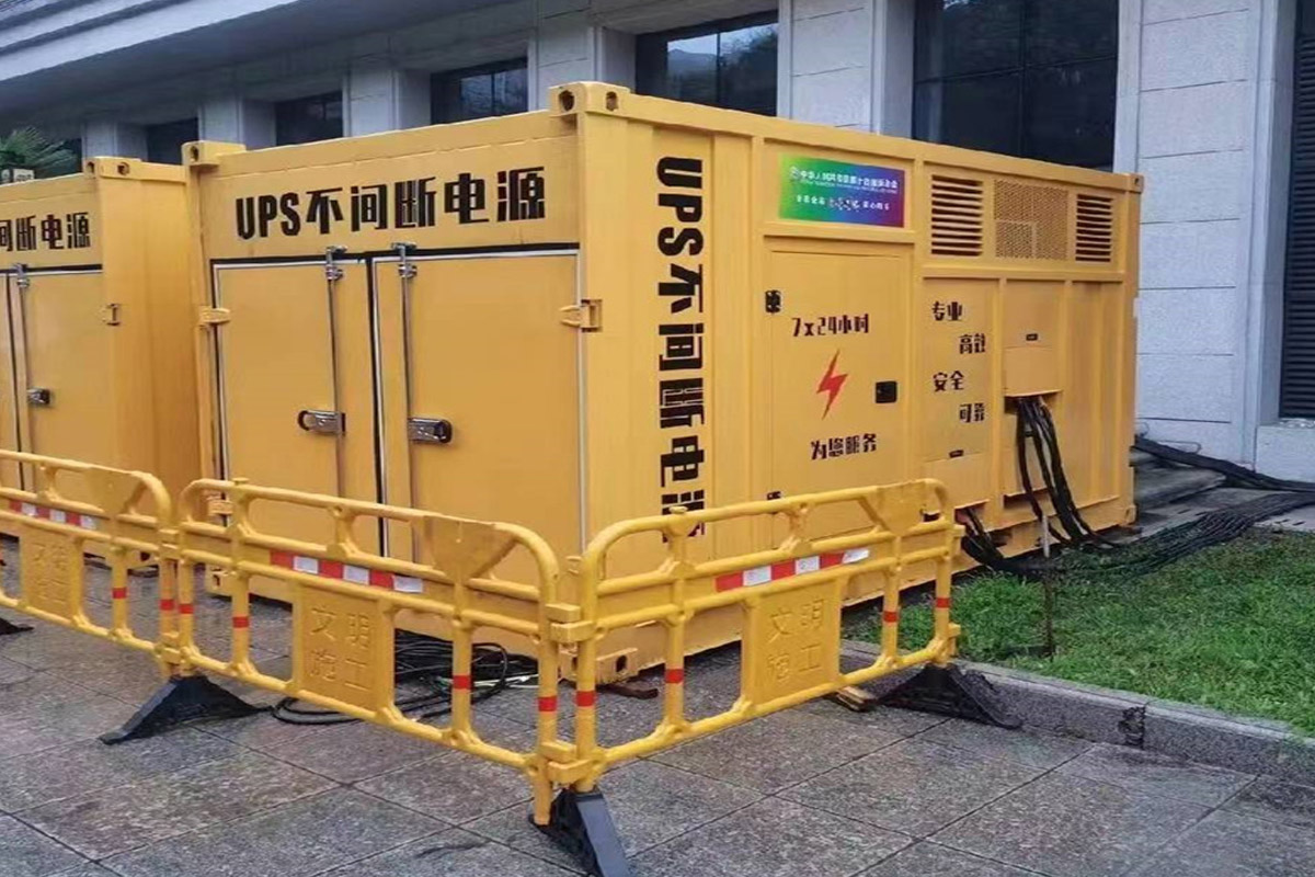 宛城发电机租赁施工现场