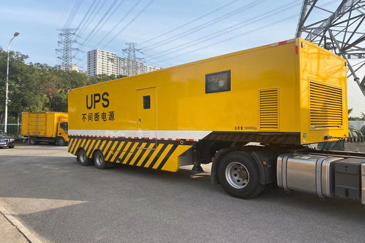 宛城发电机租赁施工现场